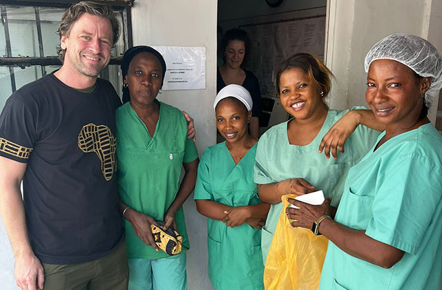 Prof Dr Kirchhoff and Team in Gambia